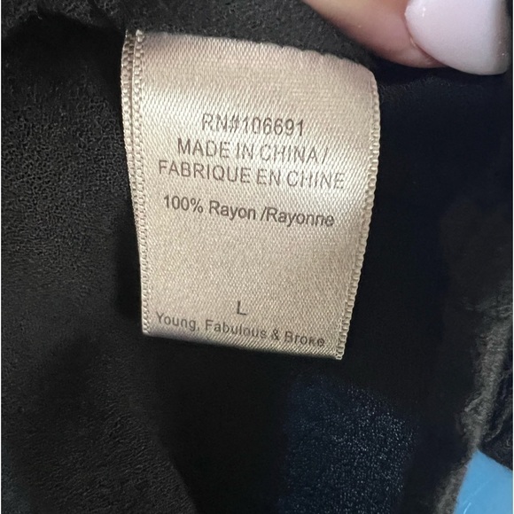 Young Fabulous and Broke Long Sleeve Open Back Shirt. Excellent Condition. Large - Picture 7 of 8